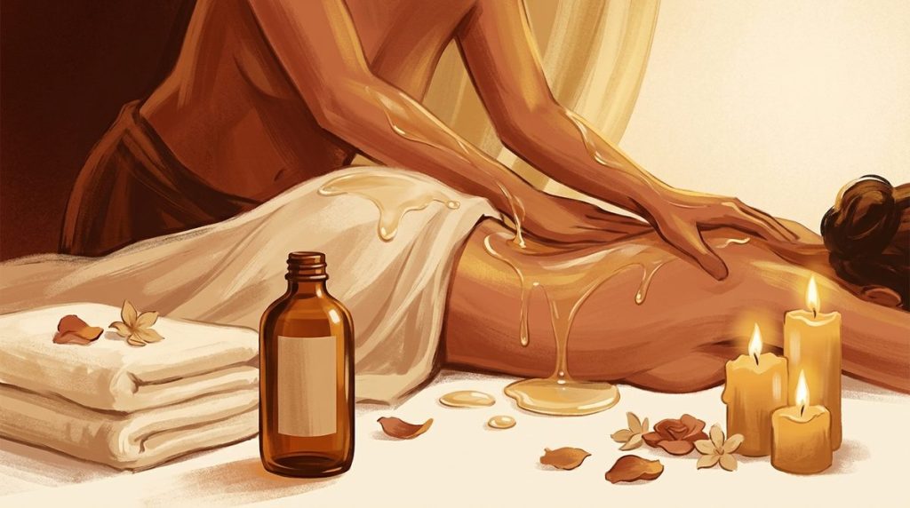Capa do artigo "Massagem Nuru: O Que É, Como Fazer e Tudo Sobre a Massagem Japonesa"