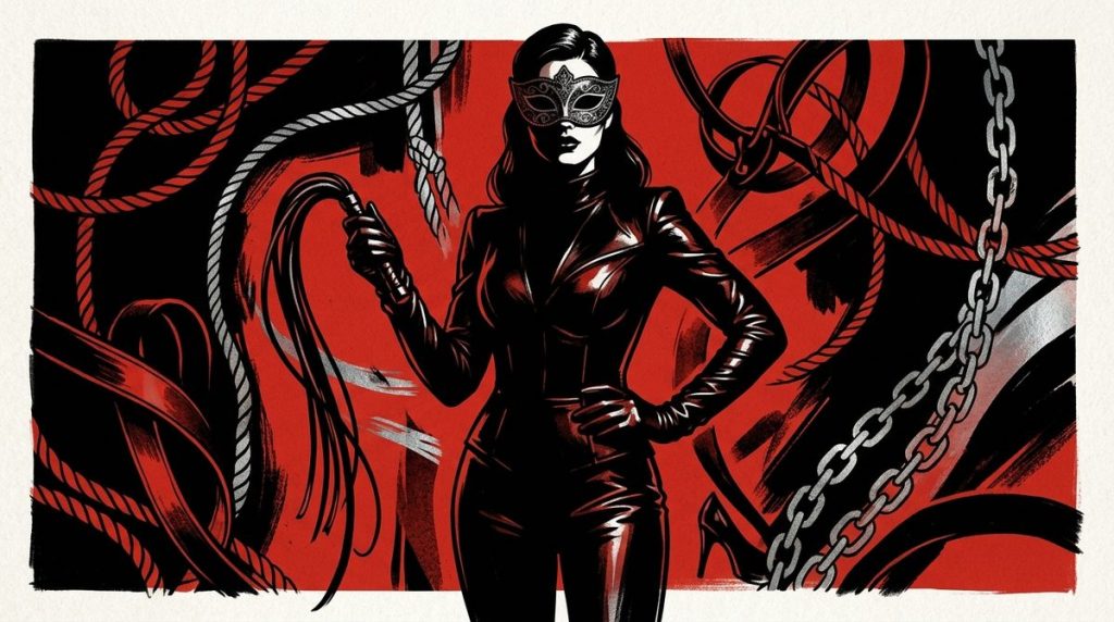 Capa do artigo "O que é Dominatrix? Dominação, Submissão e o Jogo de Poder no Sexo"