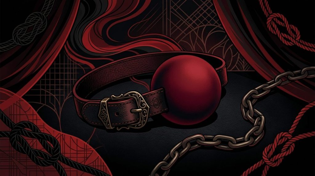 Capa do artigo "Mordaça BDSM: O que é, Tipos e Como Usar com Segurança"