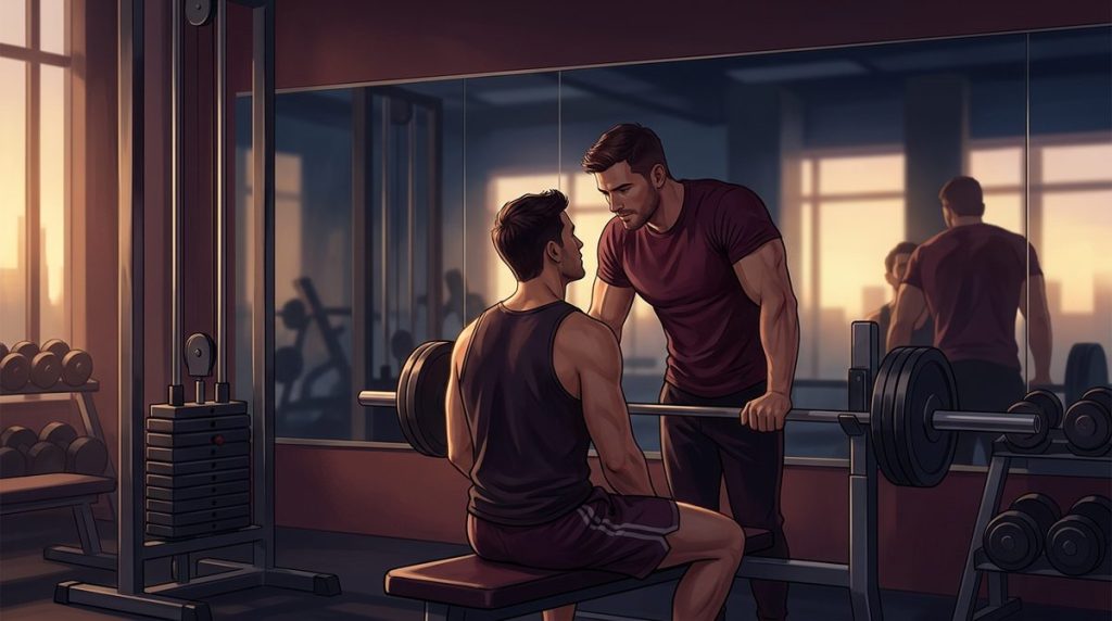 Capa do artigo "Conto Erótico Gay: A Academia às 6 da Manhã (Relato M/M)"