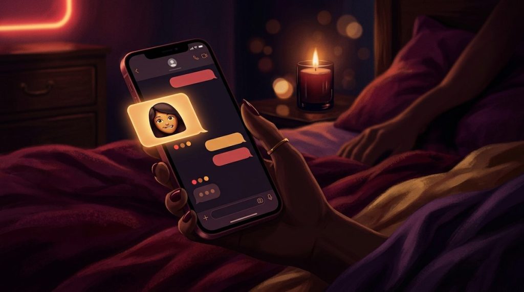 Capa do artigo "Conto Erótico: O Grupo de Mensagens — Tudo Começou com um Emoji"