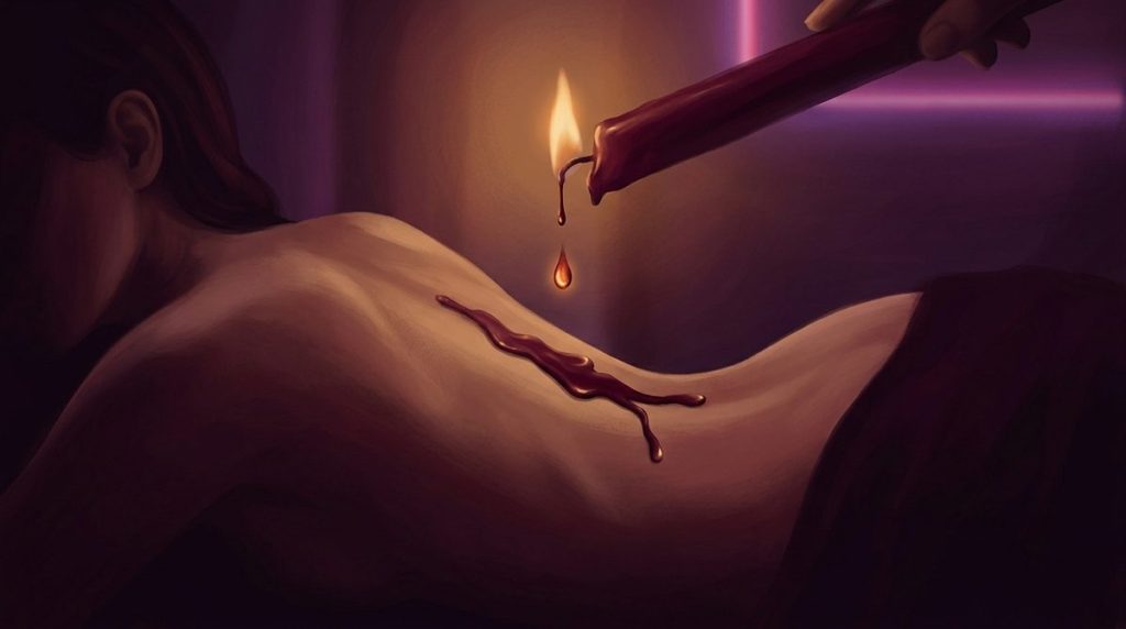 Capa do artigo "Conto Erótico Wax Play: O Calor que Vem Antes do Prazer"
