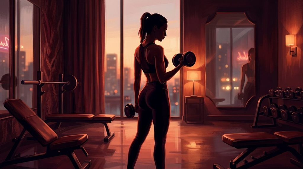Capa do artigo "Conto Erótico: O Personal Trainer Dela — Suor e Tensão na Última Série"