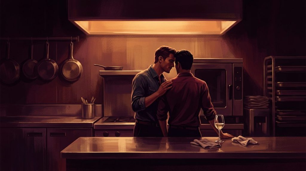 Capa do artigo "Conto Erótico Gay: O Chef — Quando a Cozinha Vira Outro Lugar"