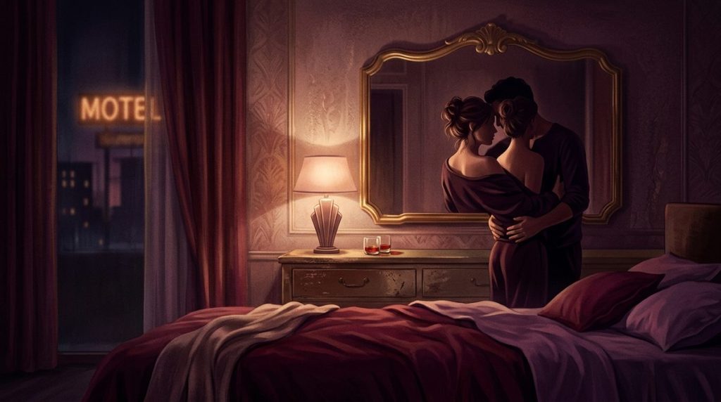 Capa do artigo "Conto Erótico Motel: A Suíte com Espelho e o que Eles Viram"