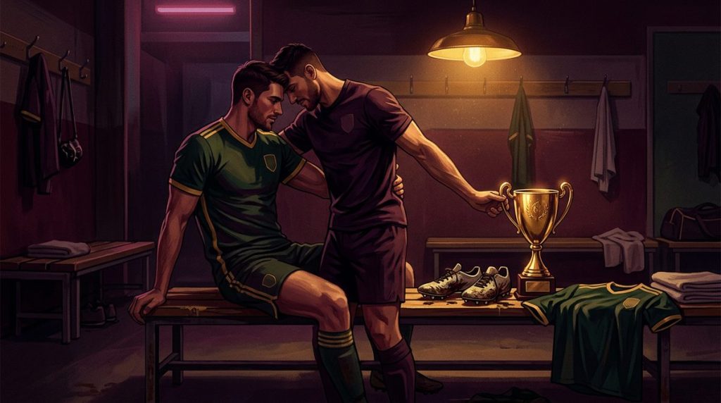 Capa do artigo "Conto Erótico Gay Futebol: O Campeonato e o Vestiário na Final"