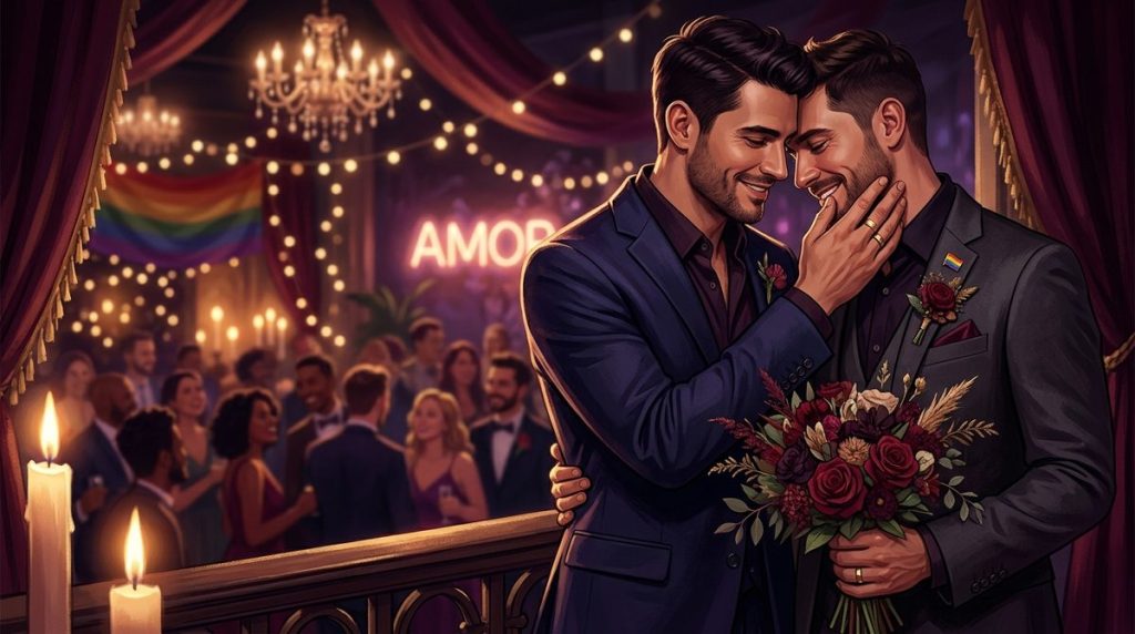 Capa do artigo "Conto Erótico Gay Casamento: A Noite do Padrinho e o Groomsman"