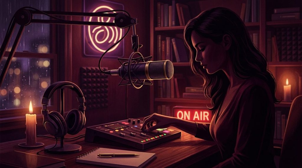 Capa do artigo "Conto Erótico Podcast: A Entrevista que Durou Além da Gravação"