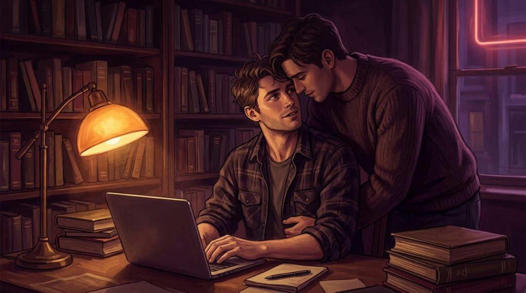 Capa do artigo "Conto Erótico Gay: O Escritor — Ficção que Virou Realidade"