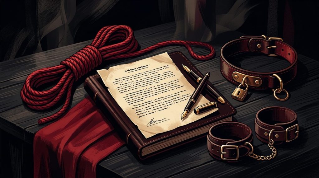 Capa do artigo "Contrato BDSM: Para que Serve, O que Incluir e Como Fazer"